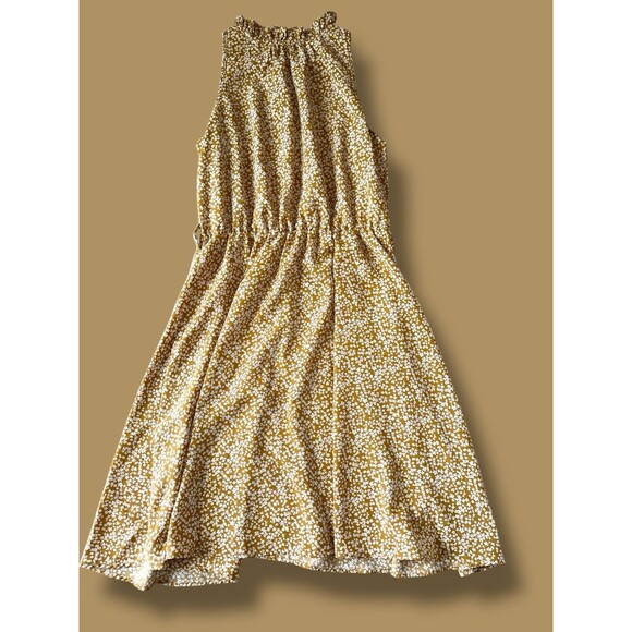 Waist-Defined Floral Hater Midi Dress WOMEN S Sleeveless Cottagecore Spring - Picture 2 of 16